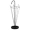 Vintiquewise Black Umbrella Shaped Creative Umbrella Holder Stand for Indoor and Outdoor QI004468 - alternate 1